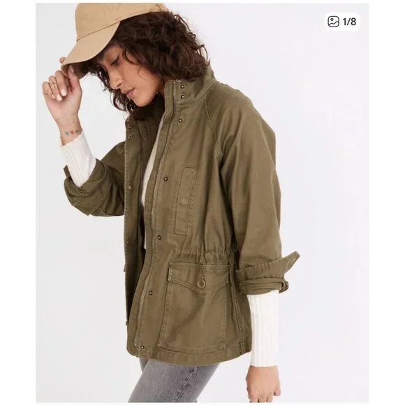 Madewell Northover Jacket in Desert Olive Size XS Cargo - Picture 2 of 10